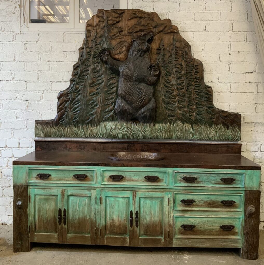 muebles exclusivos de madera tallada