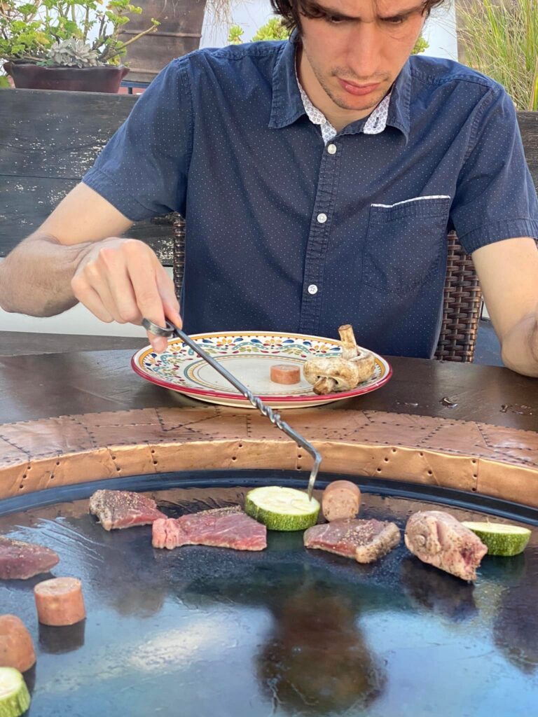 Asador portátil elegante