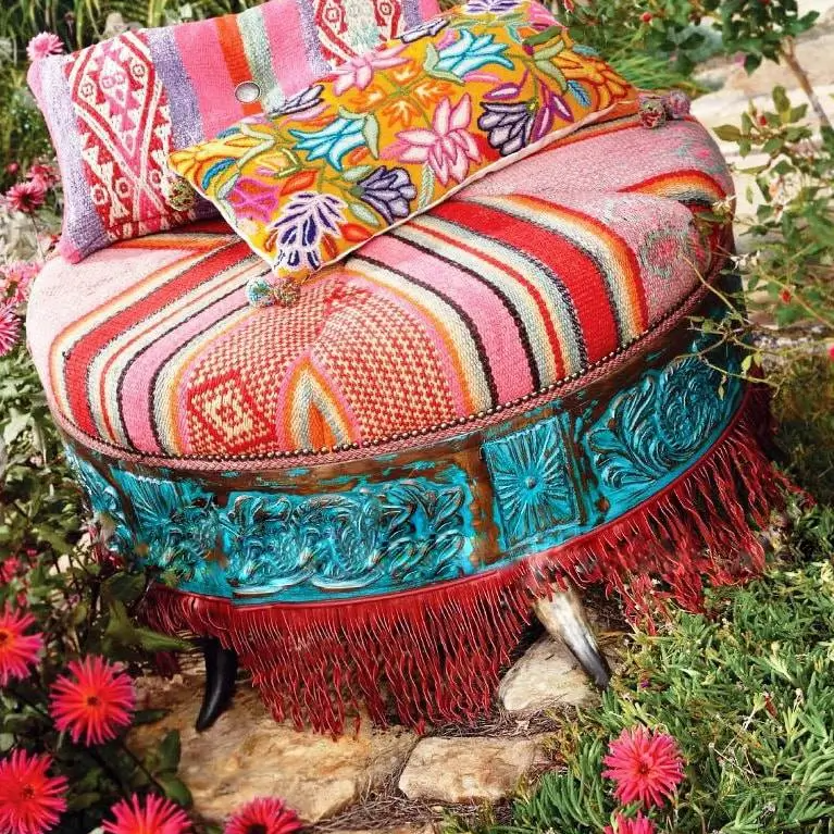 diseño de interiores con textiles artesanales