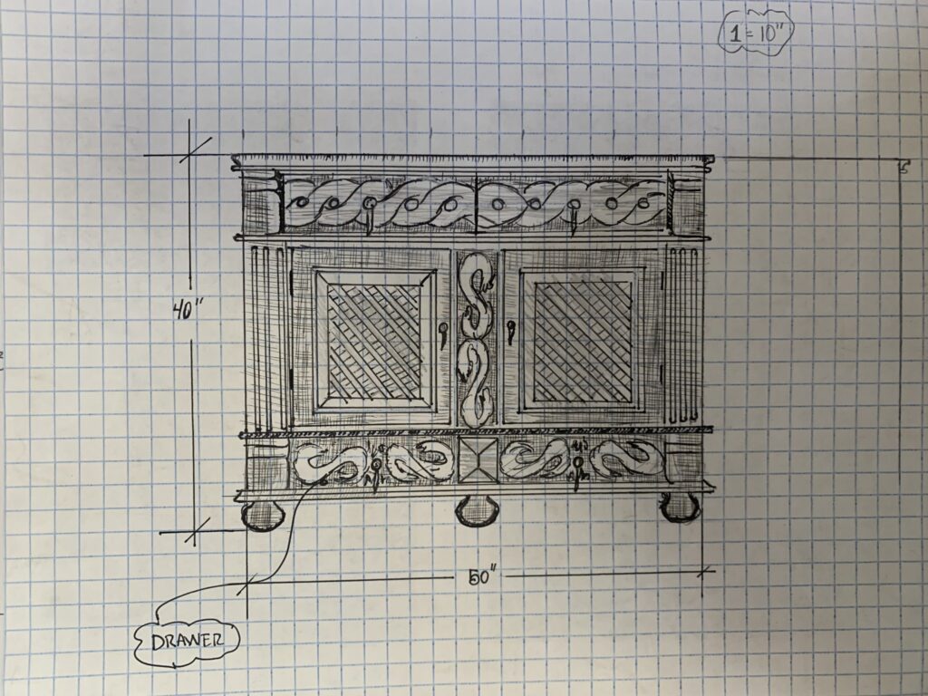 muebles unicos con detalles gráficos