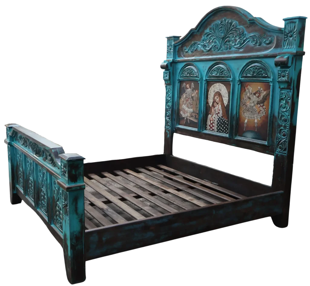cama-colonial-turquesa cama-colonial-turquesa